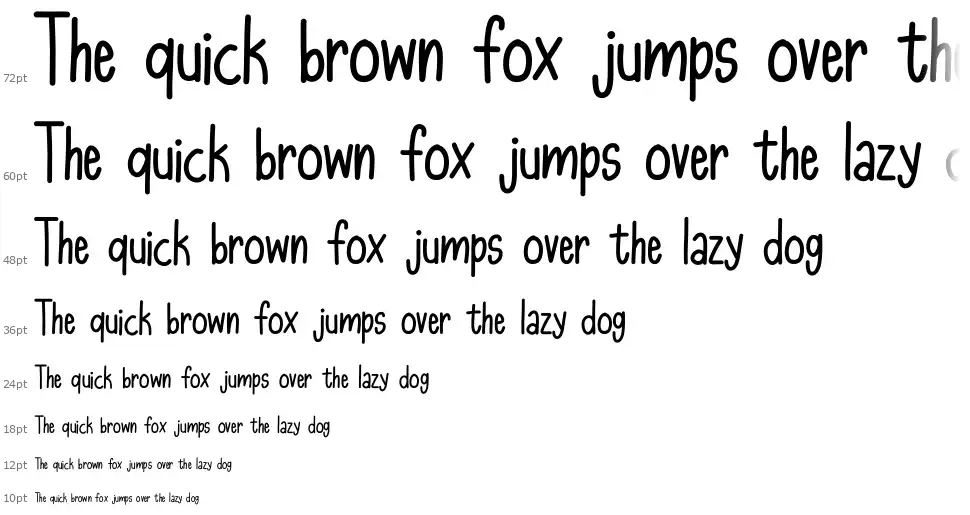 Ujiya Handwritingfont waterfall