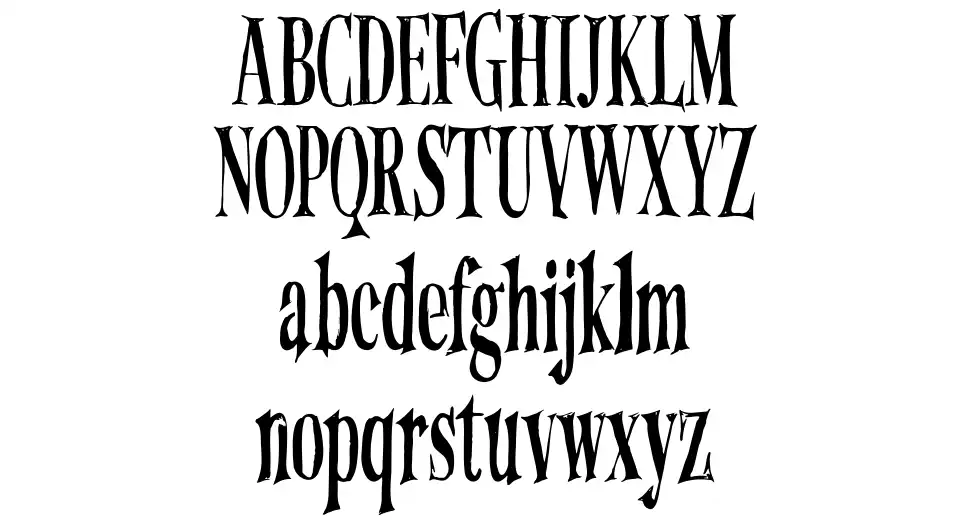 Unfinished Screamfont specimens