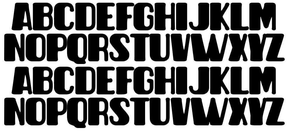 Vanity Gardenfont specimens