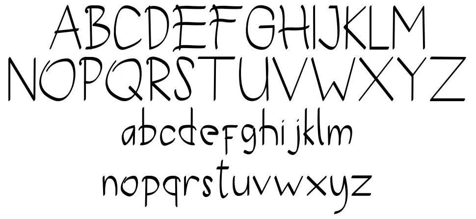 Vickydianfont specimens
