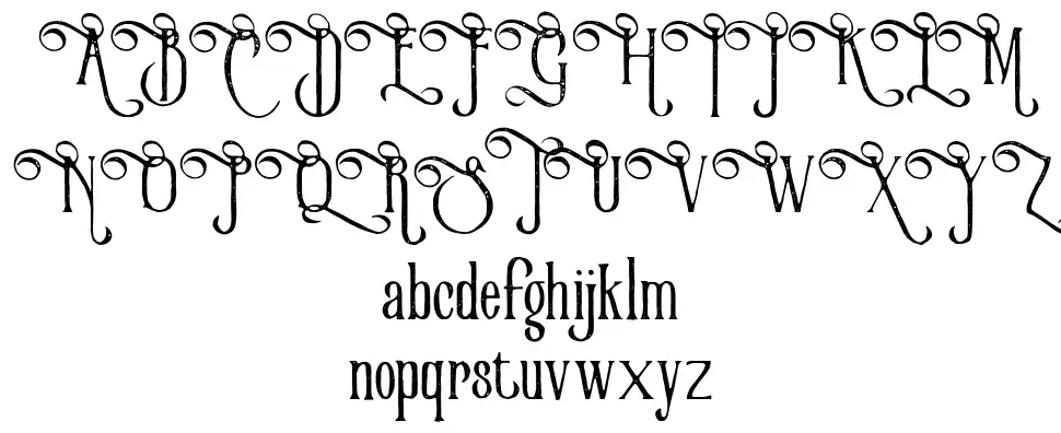 Victorian Parlorfont specimens