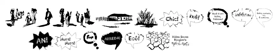 Vidas Secas Dingbatsfont specimens
