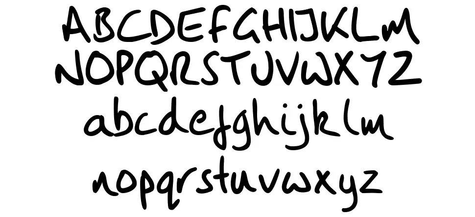 Vintlys Handfont specimens