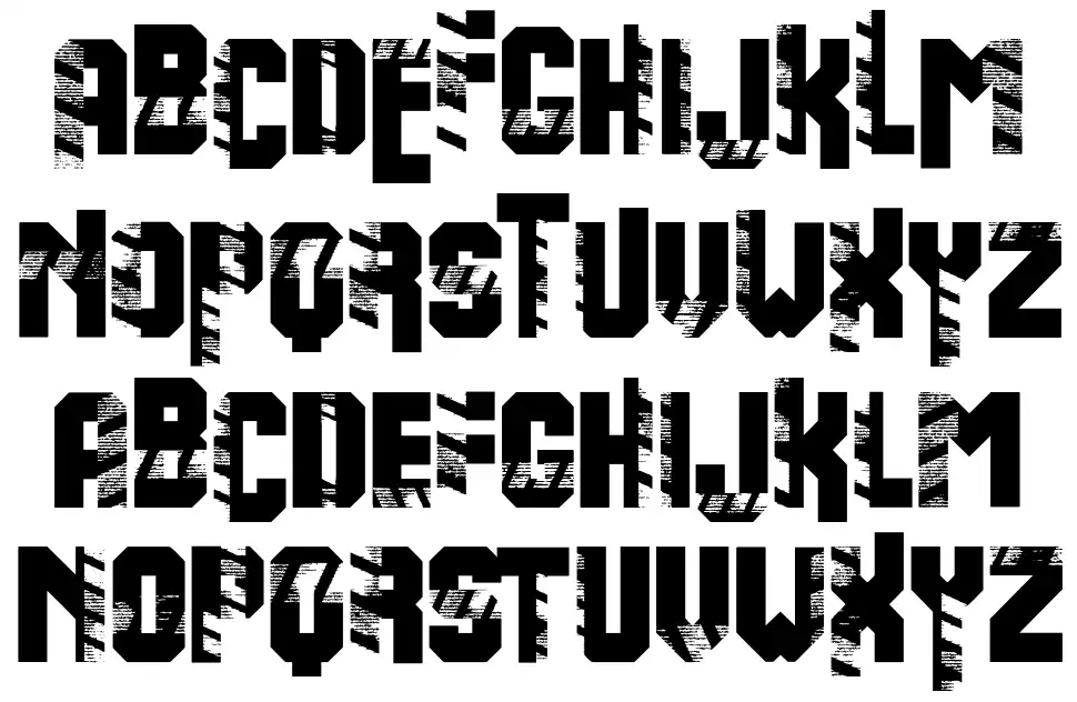 Warningfont specimens