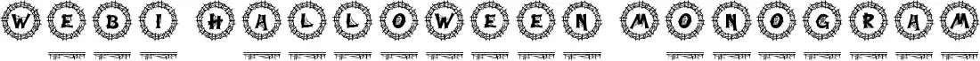 Webi Halloween Monogram