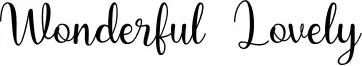 Wonderful Lovely