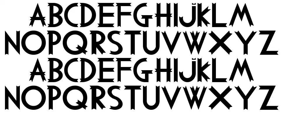 Woodcutter MMXVfont specimens