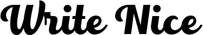 Write Nice