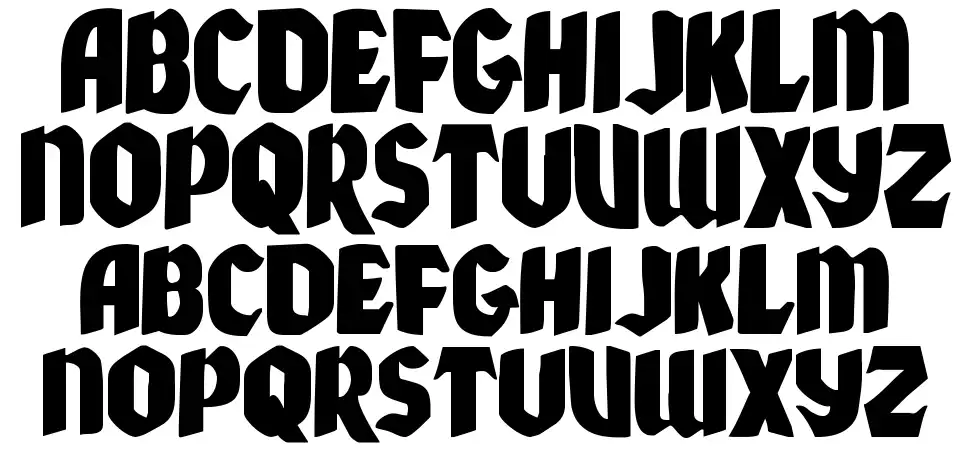 Xmas Xpressfont specimens