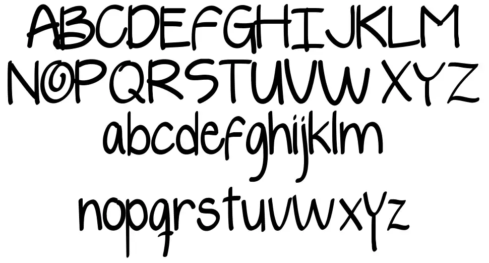 Yellyfont specimens