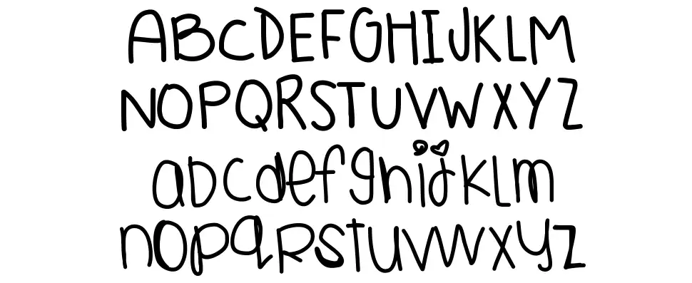Yours Trulyfont specimens