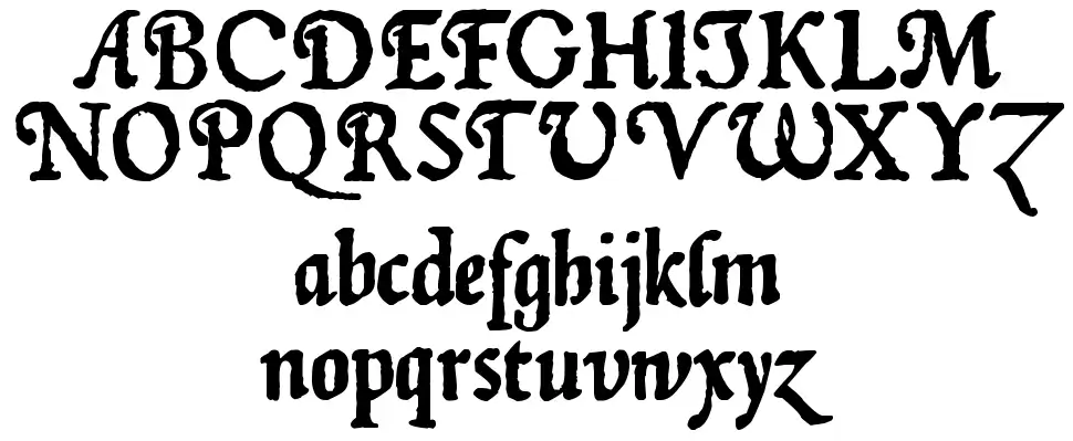 zai Januszowski Character 1594font specimens