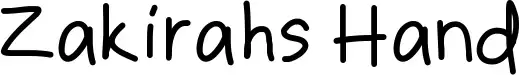 Zakirahs Hand